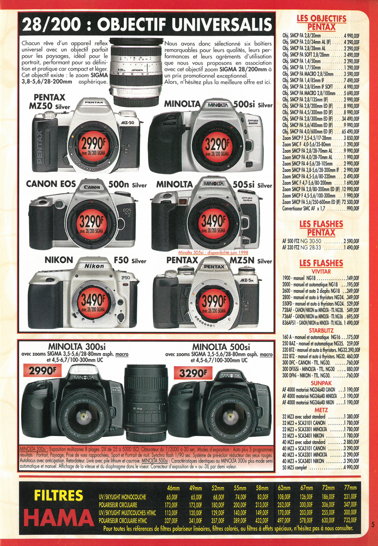 Appareil Photo Minolta Dimage 505 SI Avec Objectif 28-80 Mm - Occasion Bon état
